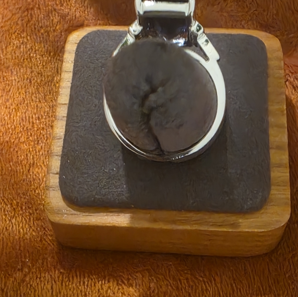 Silver And Violet Gemstone Statement Ring - image 6